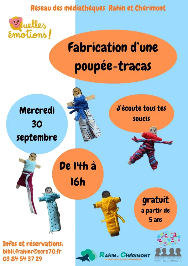 Atelier fabrication d'une poupée-tracas