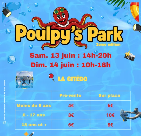 Animations à la Citédo : Poulpy's Park - 2ème édition