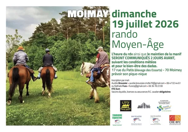 Rando équestre du Moyen Age