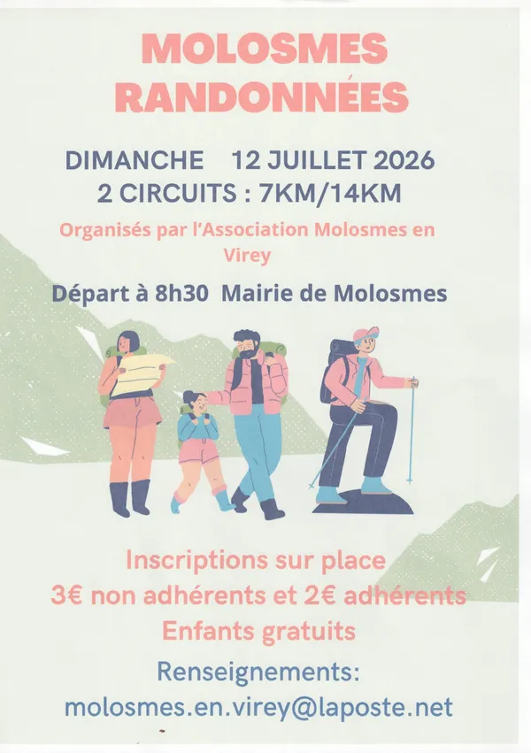 Randonnées à Molosmes