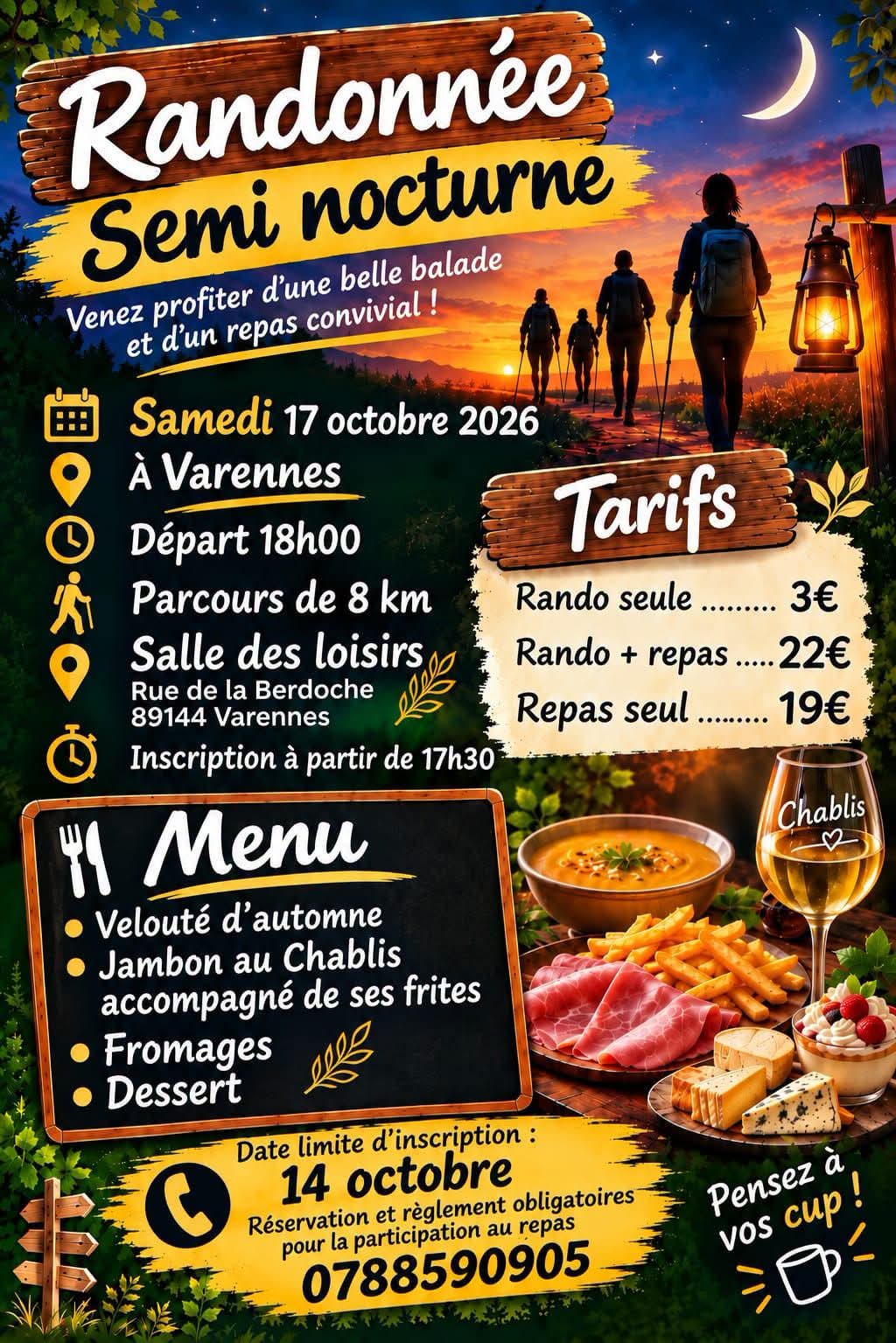 Randonnée semi nocturne