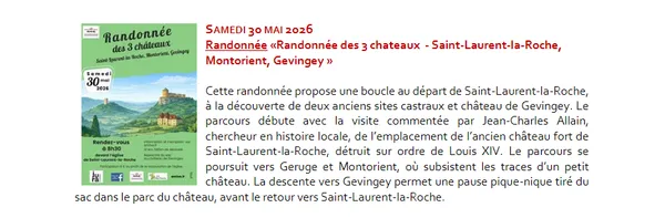 Randonnée des 3 châteaux 