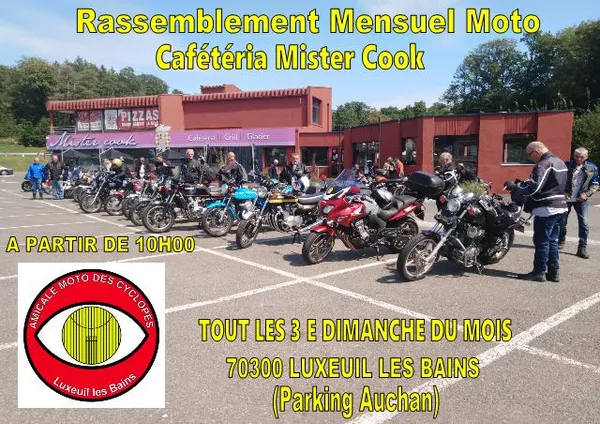 Rassemblement mensuel de moto