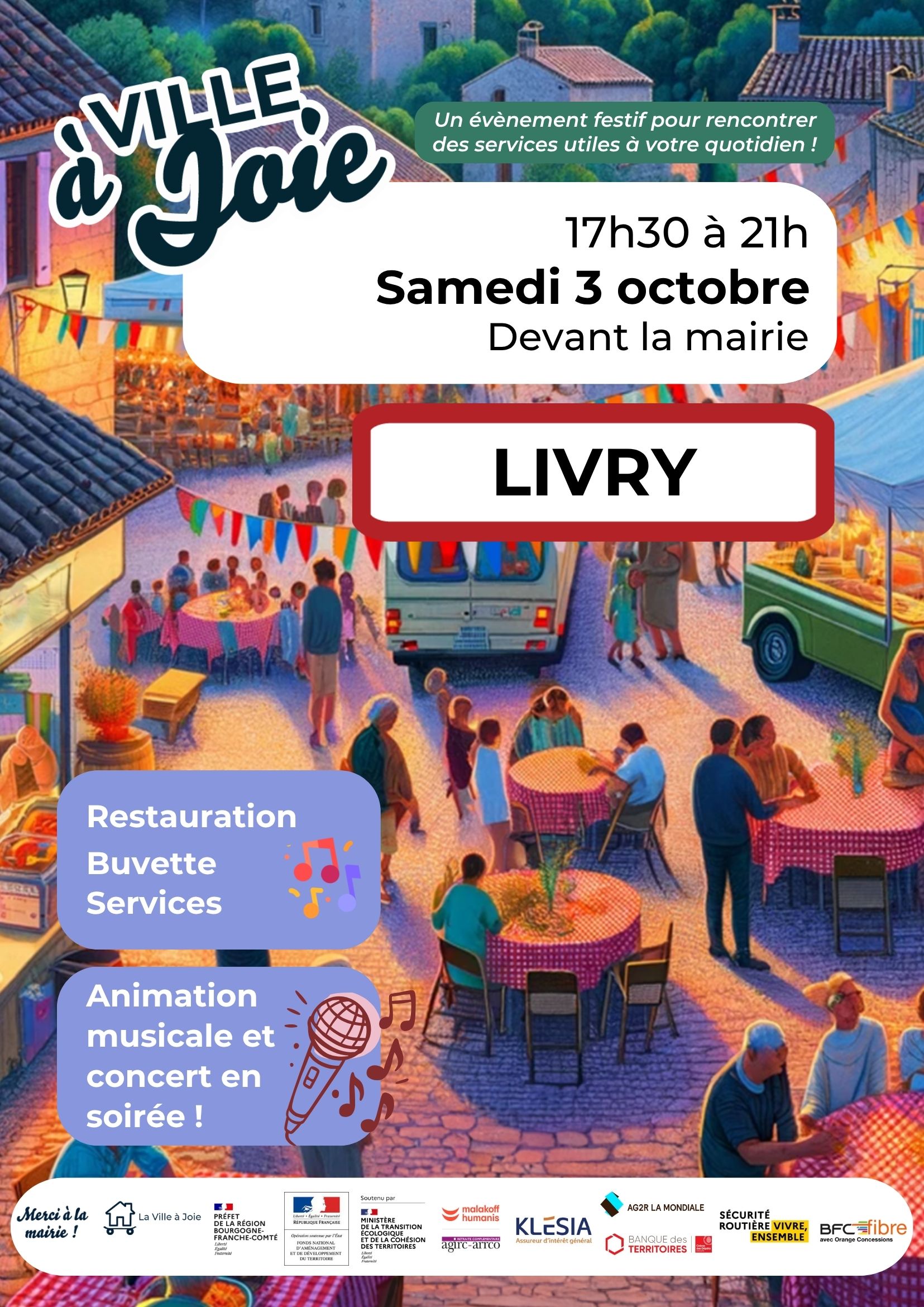 Evénement Ville à Joie - Livry
