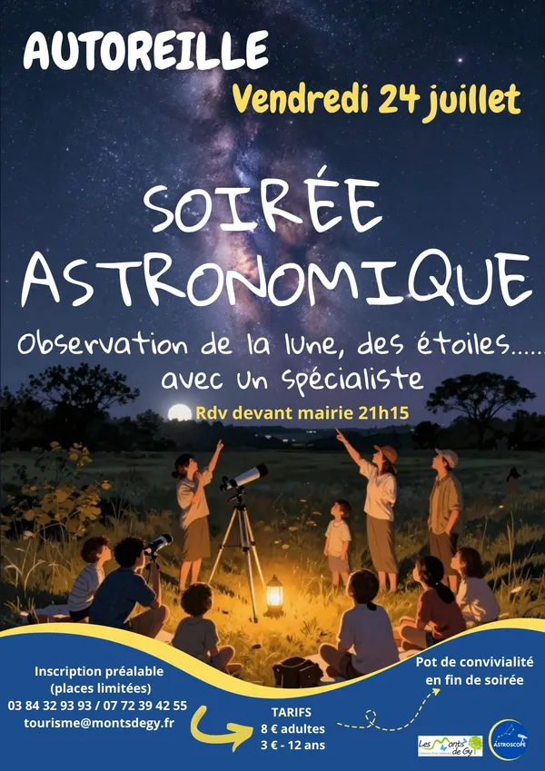 Complet - Soirée astronomique à Autoreille