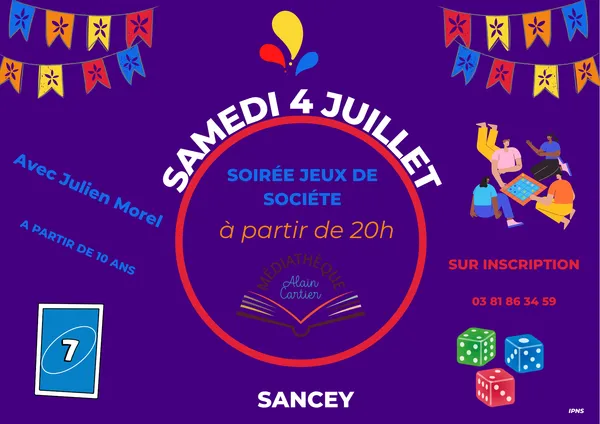 Soirée jeux de société