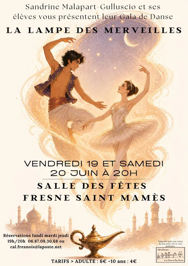 Spectacle gala "La lampe des merveilles" à Fresne St Mamès