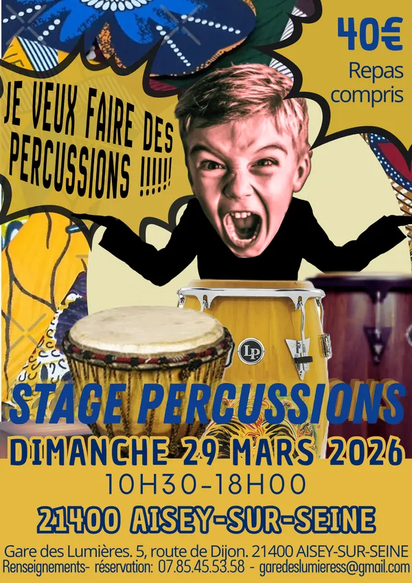 STAGE PERCUSSIONS (initiation et perfectionnement)