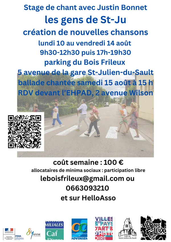 Stage Chants sur les "Gens de St-Ju"