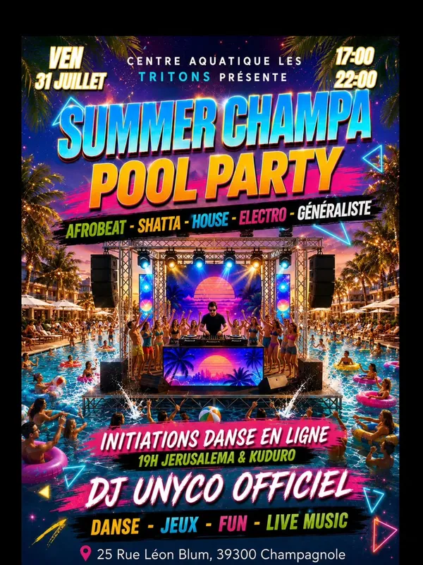 Summer Champa pool party