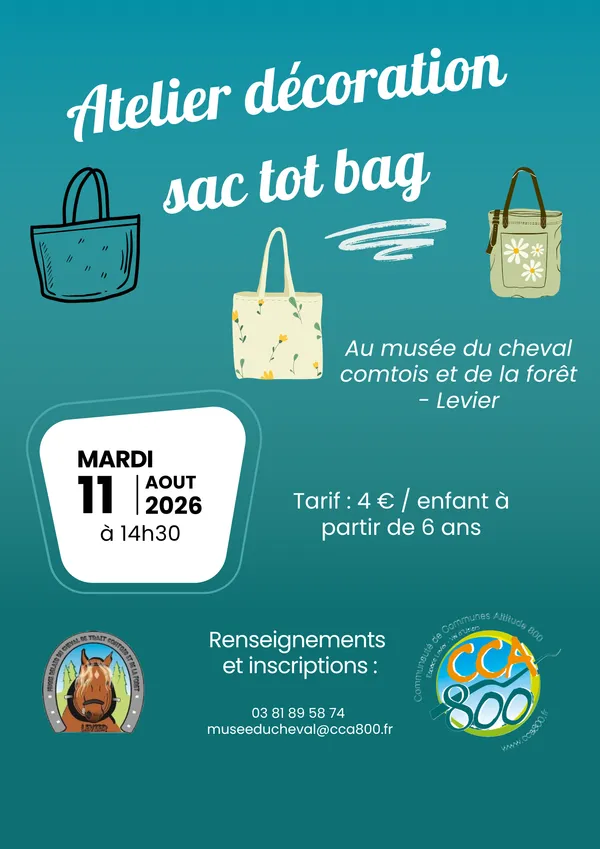 Atelier enfant - Décoration de sac tote-bag