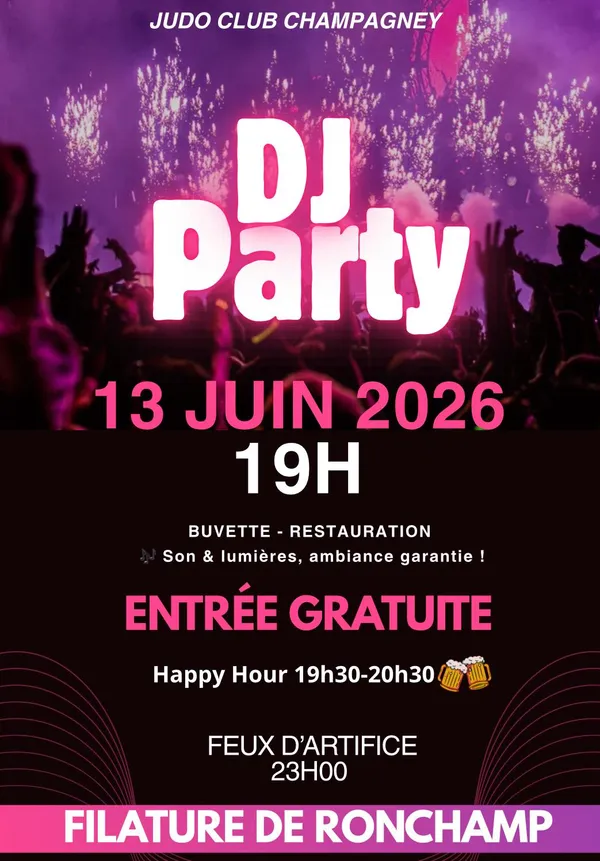 Soirée DJ du Judo Club de Champagney