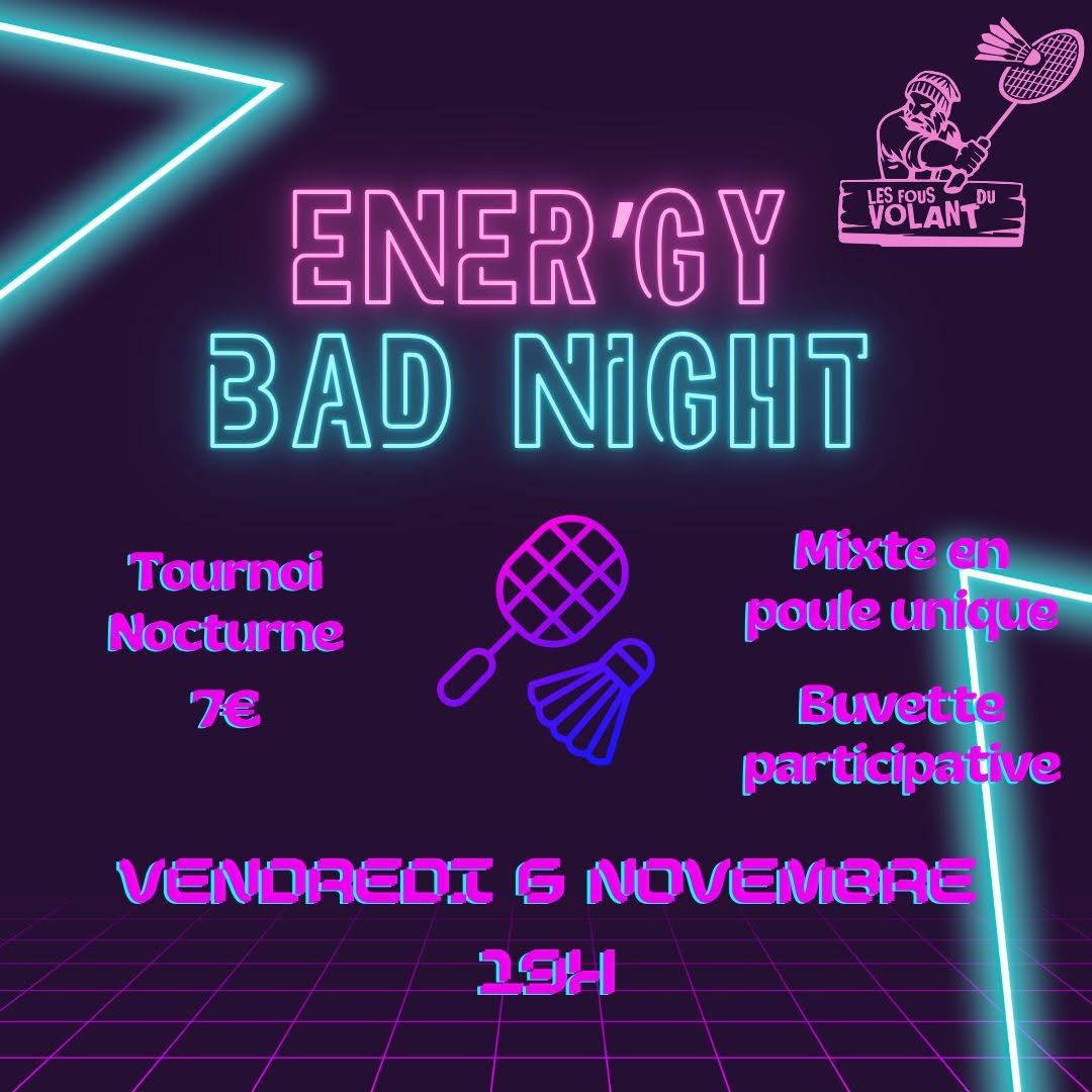 Tournoi Badminton by night à Gy