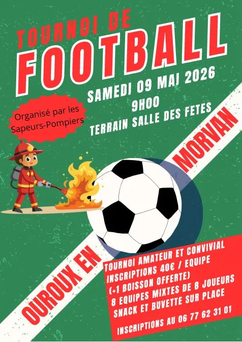 Tournoi de Foot à Ouroux en Morvan ANNULE