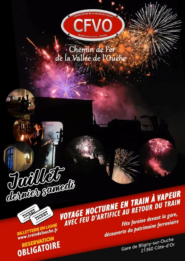 Voyage nocturne en train- Bligny sur Ouche