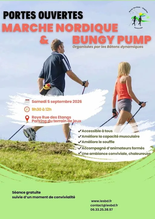 Portes ouvertes marhce nordique et bungy pump