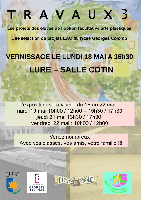 vernissage des élèves du Lycée Georges Colomb