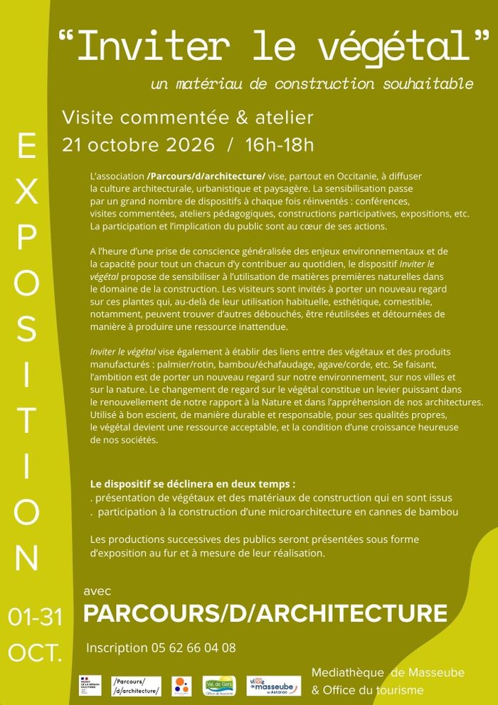 Visite commentée et atelier : « Inviter le végétal »