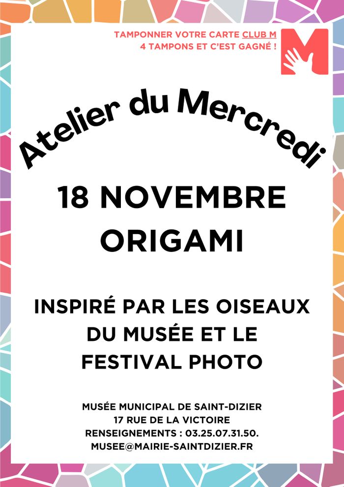 Atelier du Mercredi : origami