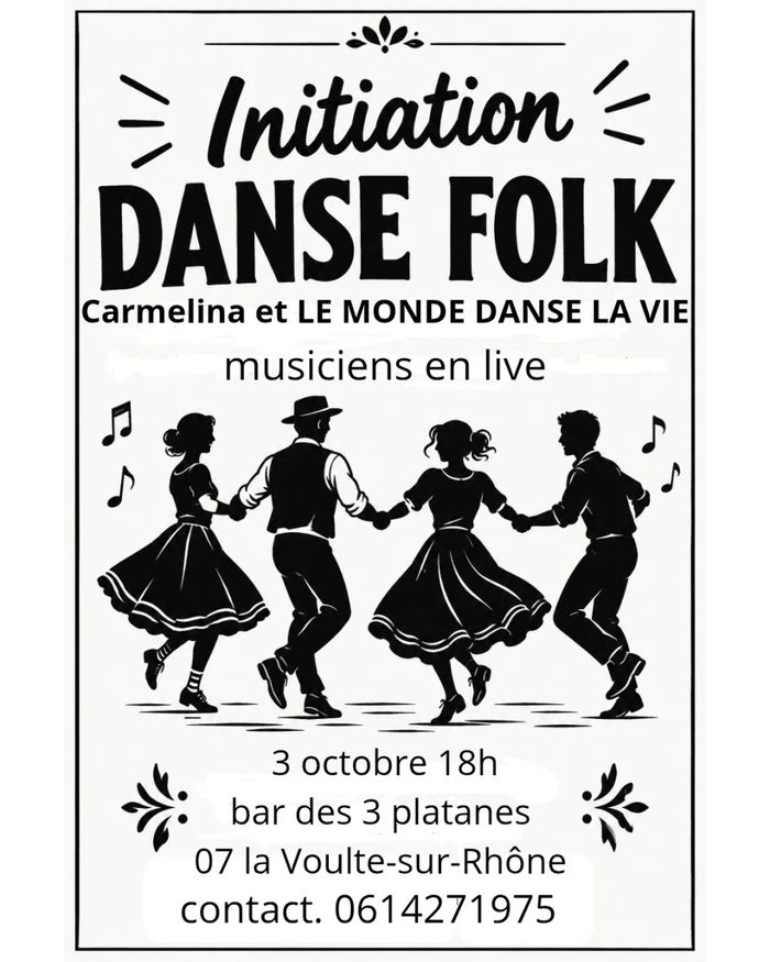 Initiation bal folk à La Voulte Samedi 3 octobre