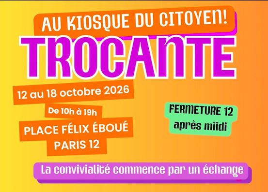 COOPHUMA : TROCANTE AU KIOSQUE DU CITOYEN