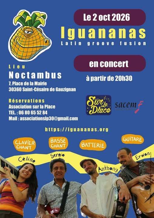 Concert au "Noctambus" Vendredi 02 Octobre 2026