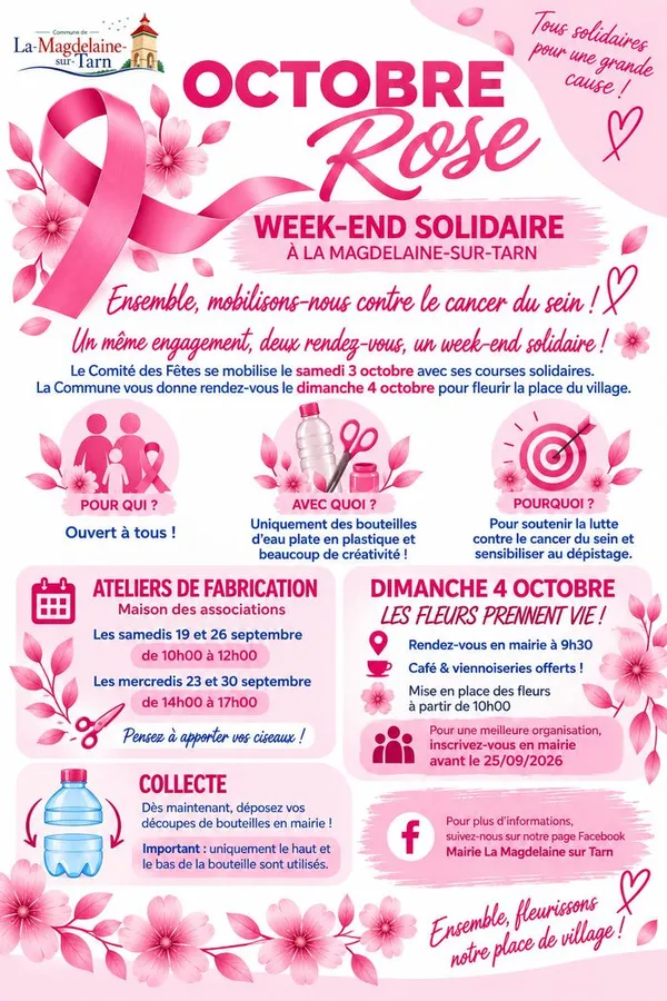 Atelier pour Octobre rose