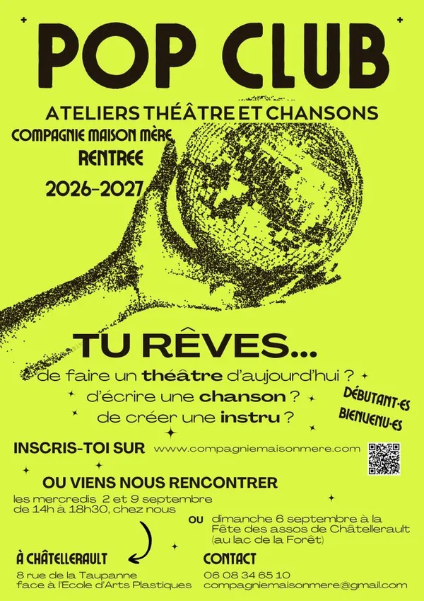 Inscriptions POP CLUB