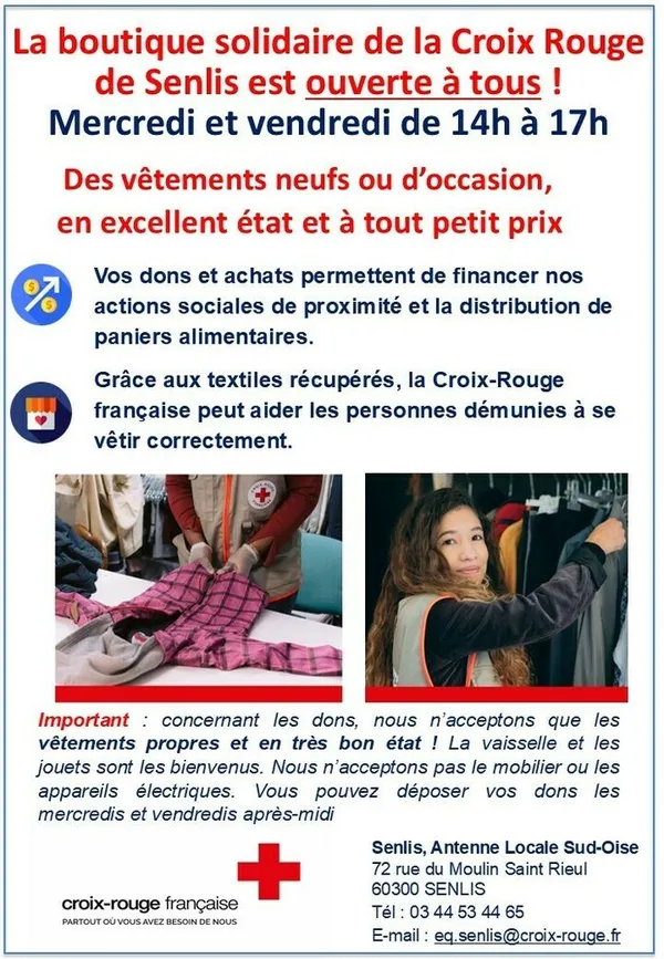 Boutique solidaire de la Croix-rouge