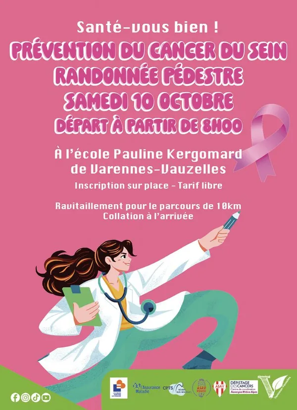 Octobre rose – Randonnée pour la prévention du cancer du sein