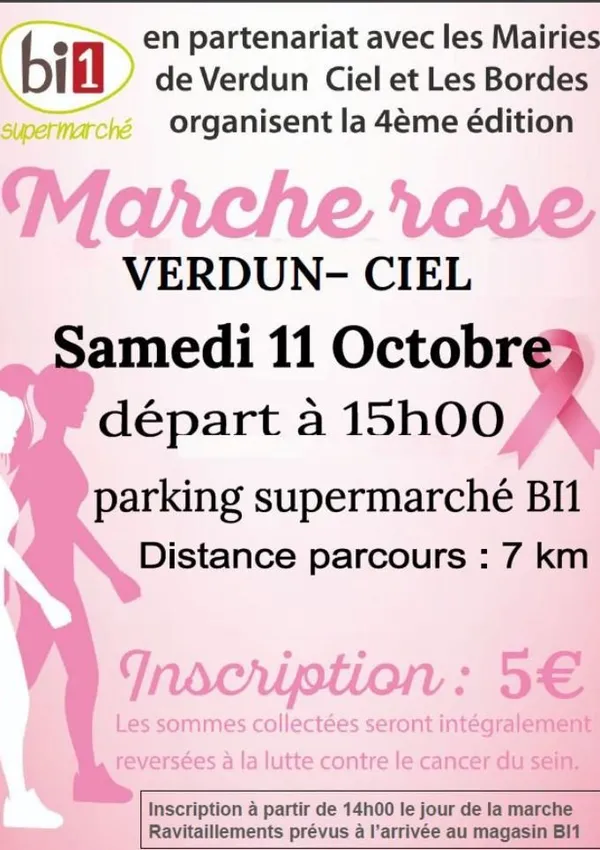Marche rose de Verdun-Ciel et Les Bordes