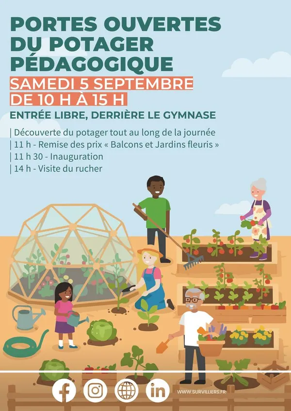 Journée portes ouvertes du potager pédagogique de Survilliers