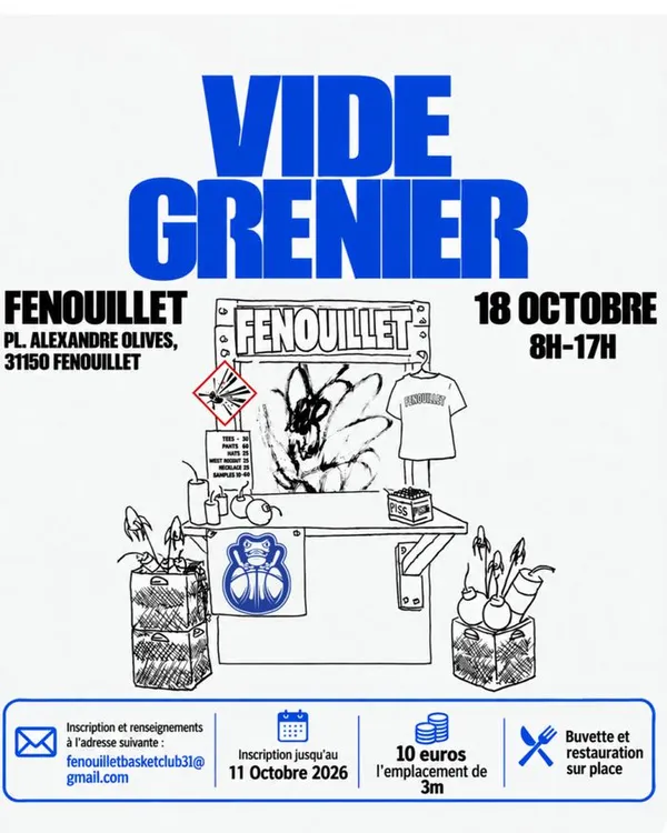 Vide-grenier du Fenouillet Basket Club - Dimanche 18 Octobre