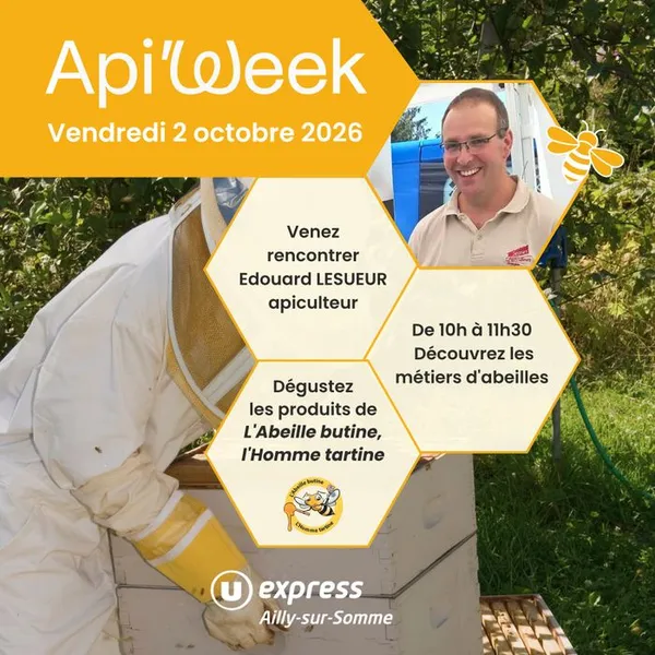 Édouard Lesueur participe à l'Api'Week au U Express Ailly-sur-Somme