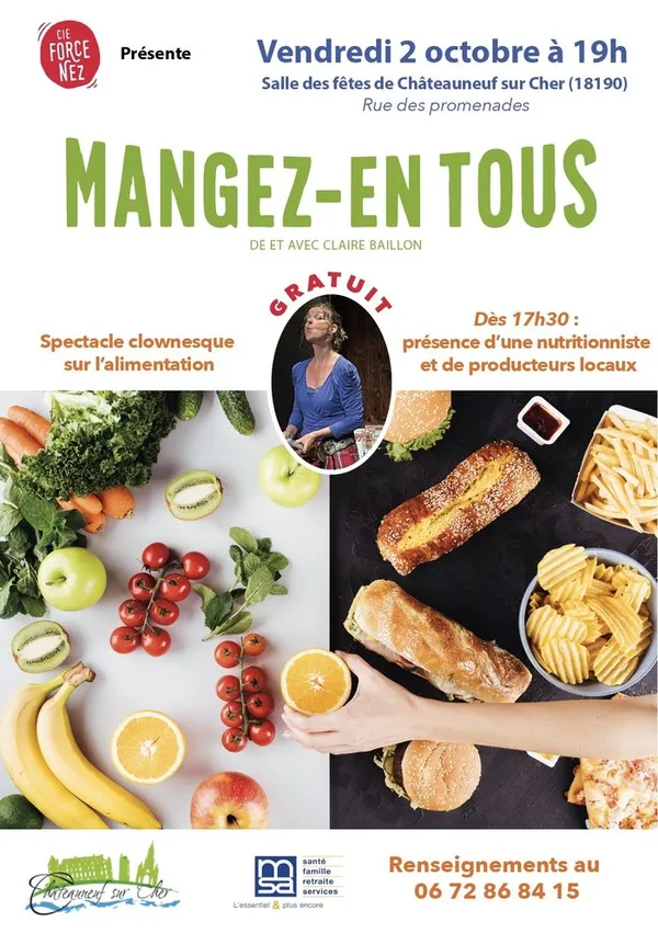 SOIREE SUR L'ALIMENTATION ET SPECTACLE "Mangez-en tous"
