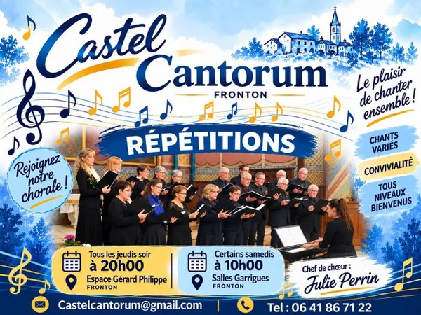 Activités de la chorale Castel Cantorum
