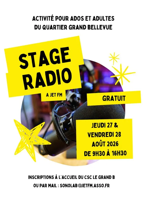 Stage radio à Jet FM – Saint-Herblain