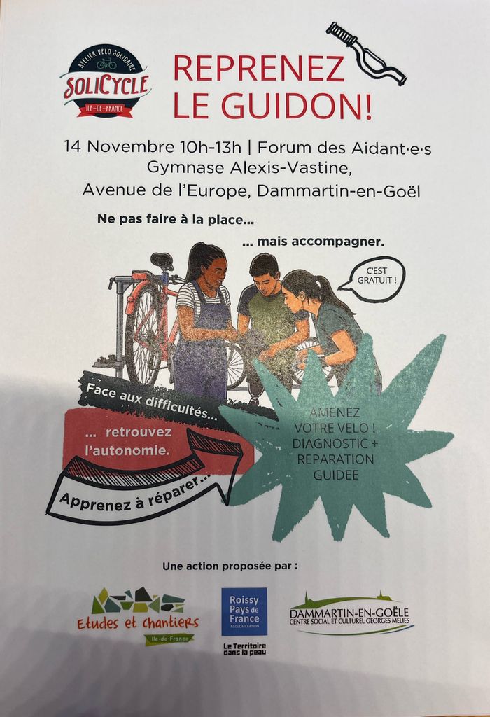 Atelier co réparation vélos