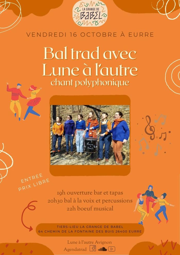 Bal à la voix avec Lune à l'autre