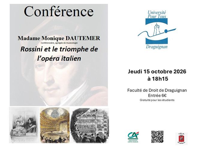 Conférence - Rossini et le triomphe de l’opéra italien