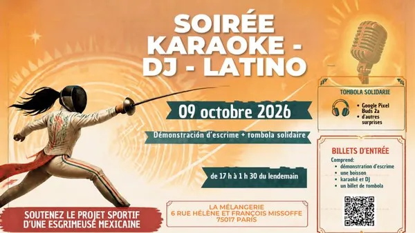 Karaoke - DJ set - Atelier d'escrime inclusif et friendly