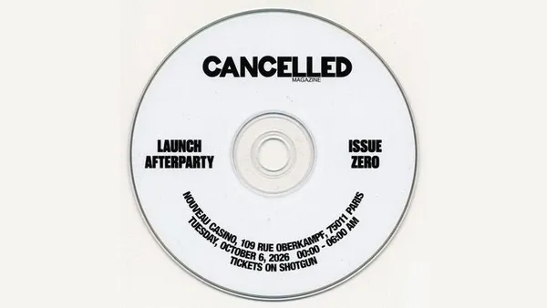 CANCELLED MAGAZINE LAUNCH AFTERPARTY