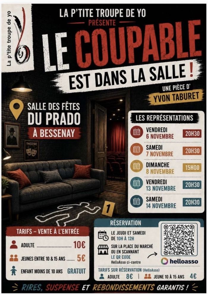 Pièce de théâtre "Le coupable est dans la salle"