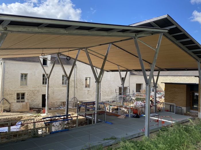 Visite du chantier du futur Archéo-site des potiers de l'Ysieux