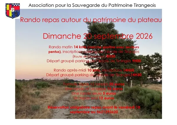 Rando autour du patrimoine du plateau tirangeois