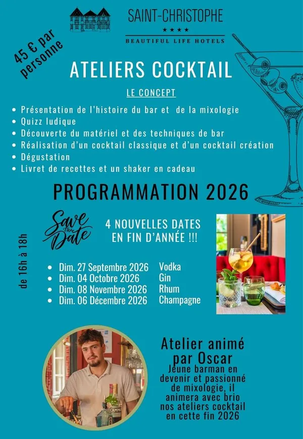 Les Ateliers Cocktail au Saint-Christophe