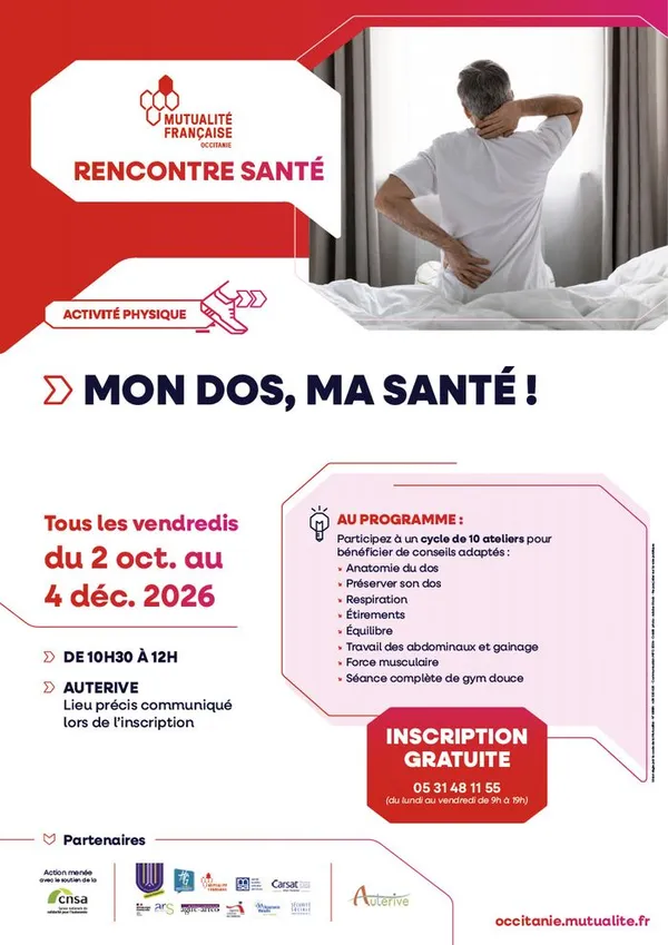 La ville d’Auterive partenaire de "mon dos, ma santé"
