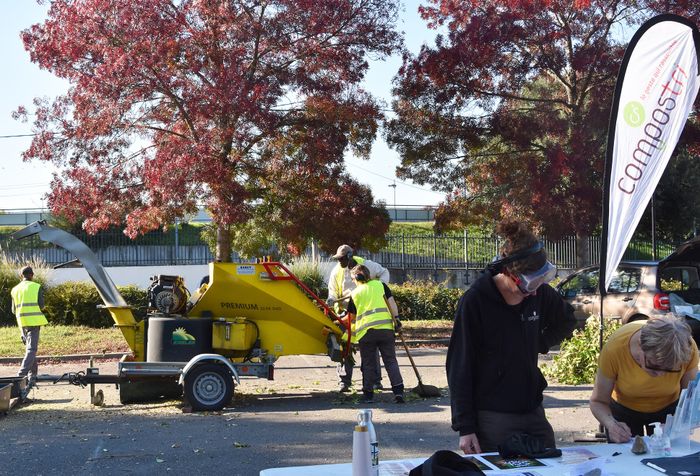 Stand de broyage des végétaux à La Chapelle sur Erdre