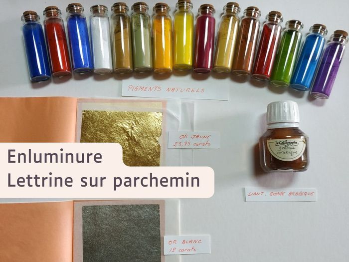 Stage de deux jours "Enluminure et lettrine sur parchemin"