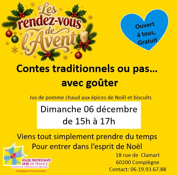Les Rendez-vous de l'Avent- Contes traditionnels ou pas... avec Goûter